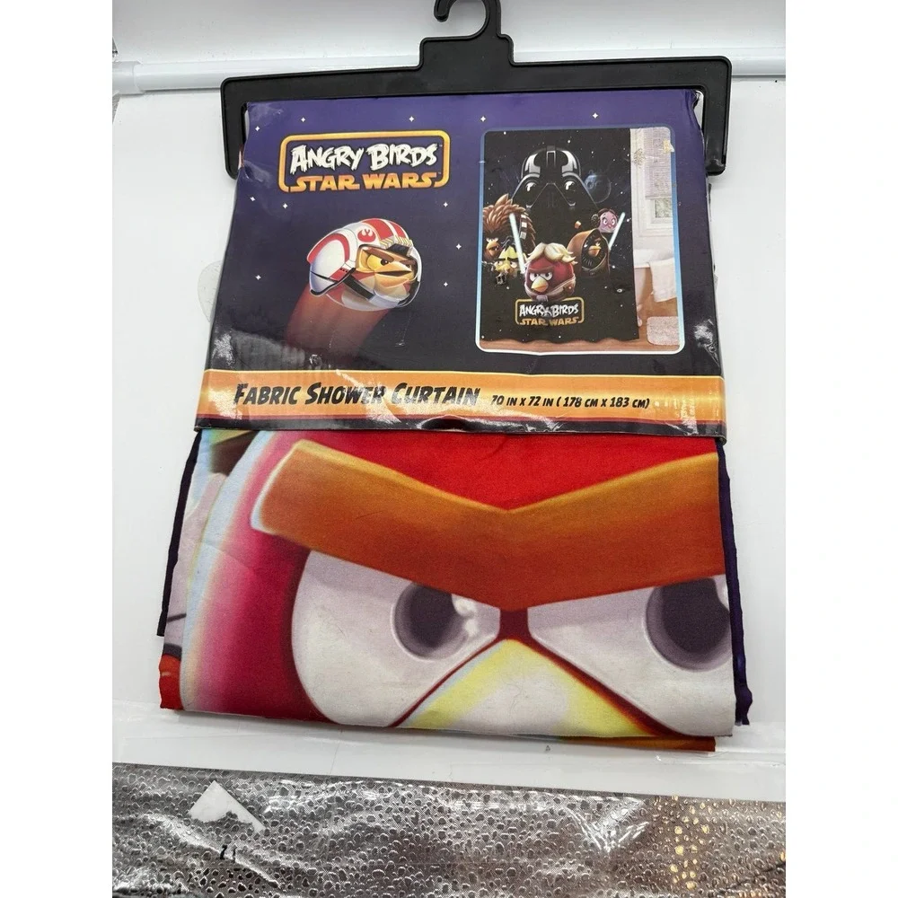 Angry birds Star Wars shower curtain